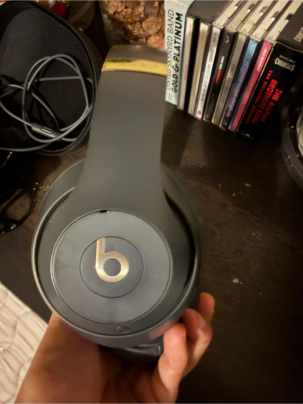 Beats by Dre Gray and Gold Over-Ear Headphones